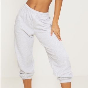 Prettylittlething ash grey joggers